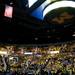 The 1989 NCAA Championship banner hangs in the rafters of Crisler Arena during a watch party on Monday, April 8. Daniel Brenner I AnnArbor.com